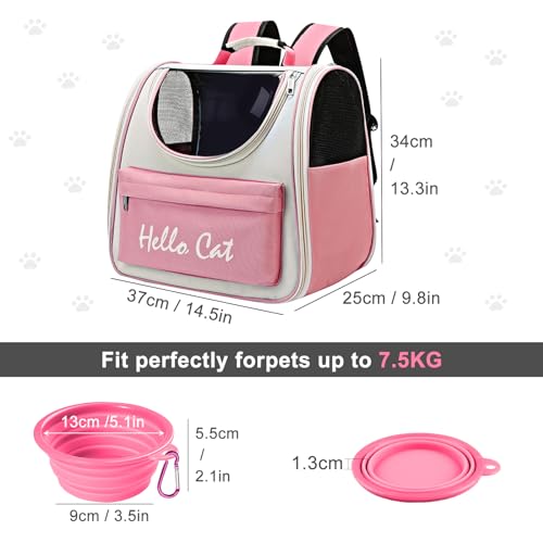 Faltbarer Haustier Rucksack mit Netzfenster 2 Faltbarer Haustier Rucksack mit Netzfenster - Image 2