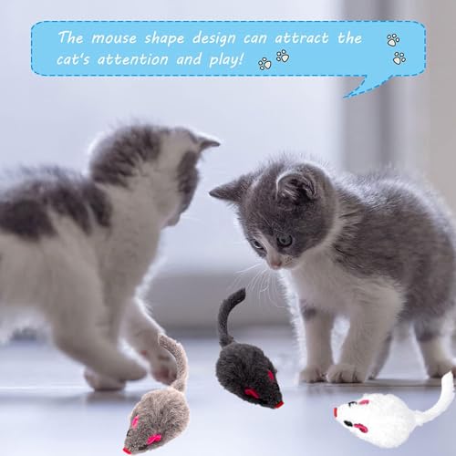 Spielzeugmaus mit Plüschschwanz für Katzen 5 Spielzeugmaus mit Plüschschwanz für Katzen - Image 5