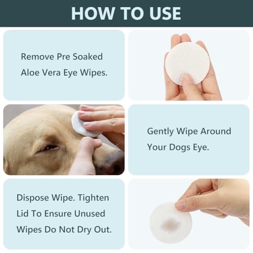 Aomig Augenpads für Hunde & Katzen 100 Stück 5 Aomig Augenpads für Hunde & Katzen 100 Stück - Image 5