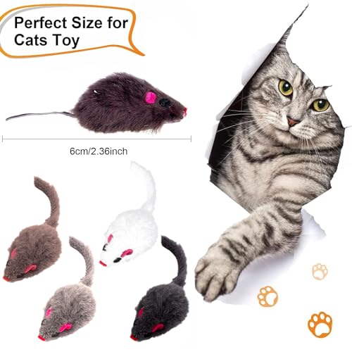 Spielzeugmaus mit Plüschschwanz für Katzen 2 Spielzeugmaus mit Plüschschwanz für Katzen - Image 2