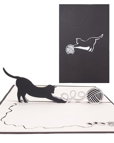 3D Pop-Up Karte Katze