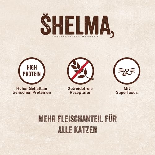 Shelma Katzenfutter Fleisch Megapack 40 x 85 g 4 Shelma Katzenfutter Fleisch Megapack 40 x 85 g - Image 4