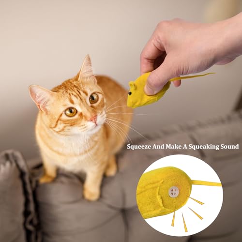 6 Stück Spielzeugmäuse für Katzen 4 6 Stück Spielzeugmäuse für Katzen - Image 4