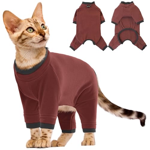 Katzen Rollkragenpullover Wintermantel