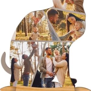 Personalisierte Katzenfoto Holzbild Geschenk