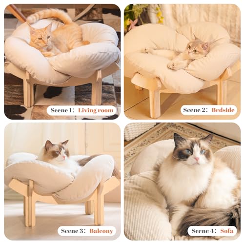 CheerPals Katzenbett Blumenform, 55cm, weich 6 CheerPals Katzenbett Blumenform, 55cm, weich - Image 6