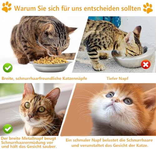Edelstahl Katzennapf 14cm 6er Set 2 Edelstahl Katzennapf 14cm 6er Set - Image 2