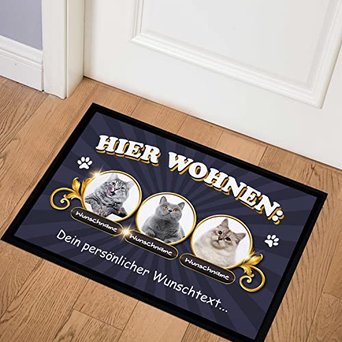 Personalisierte Katzen Fußmatte mit Foto 2 Personalisierte Katzen Fußmatte mit Foto - Image 2