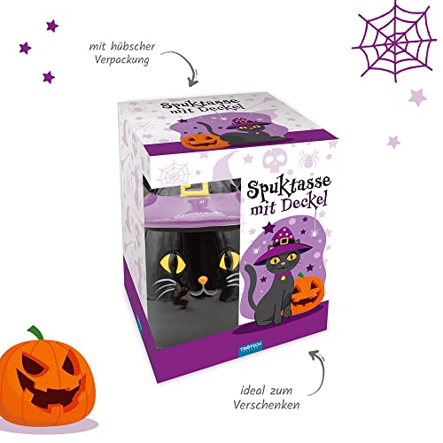 Halloween Katze Tasse mit Deckel 3 Halloween Katze Tasse mit Deckel - Image 3