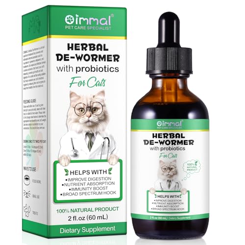 60ml Katzenwurmer-Tropfen mit Probiotika 1 Katzenwurmer-Tropfen