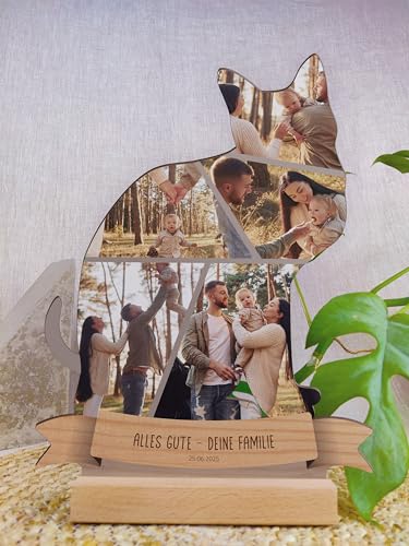 Personalisierte Katzenfoto Holzbild Geschenk 5 Personalisierte Katzenfoto Holzbild Geschenk - Image 5