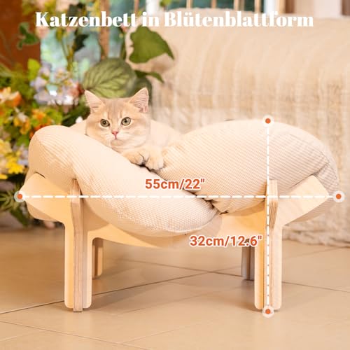 CheerPals Katzenbett Blumenform, 55cm, weich 5 CheerPals Katzenbett Blumenform, 55cm, weich - Image 5