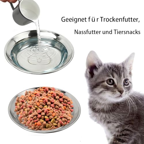 Edelstahl Katzennapf 14cm 6er Set 5 Edelstahl Katzennapf 14cm 6er Set - Image 5