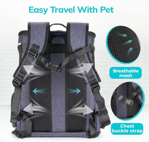 Morpilot Katzenrucksack für Katzen und kleine Hunde 3 Morpilot Katzenrucksack für Katzen und kleine Hunde - Image 3