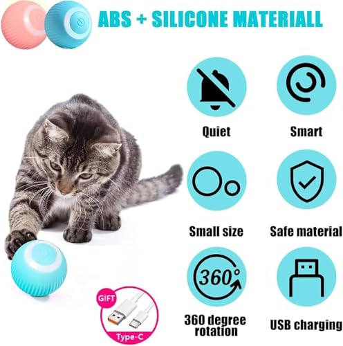Katzen Spielteppich mit Ball, 2 in 1 5 Katzen Spielteppich mit Ball, 2 in 1 - Image 5
