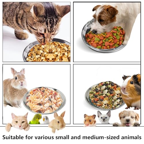 Edelstahl Katzennapf 14cm 6er Set 6 Edelstahl Katzennapf 14cm 6er Set - Image 6