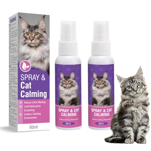 Katzen Beruhigungsspray 60ml 2 Stück 1 Katzen Beruhigungsspray