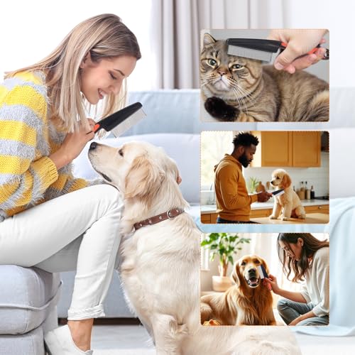 Flohkamm für Katzen und Hunde, rostfreier Stahl 3 Flohkamm für Katzen und Hunde, rostfreier Stahl - Image 3