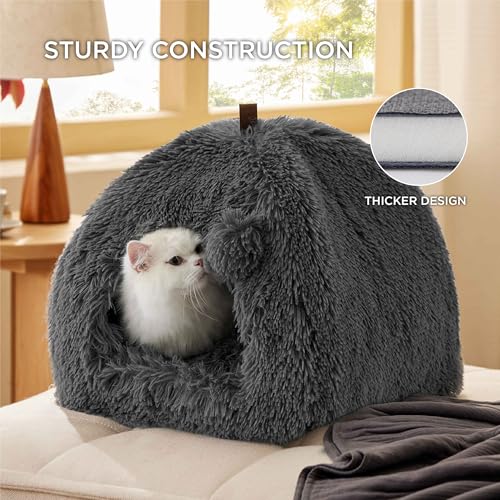BEDSURE Katzenbett 40x40 cm plüsch waschbar 2 BEDSURE Katzenbett 40x40 cm plüsch waschbar - Image 2