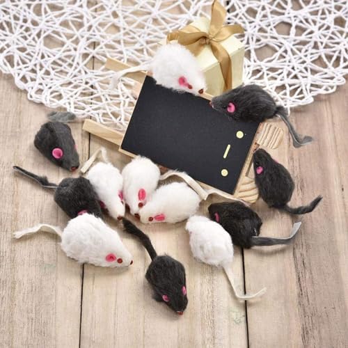 Spielzeugmaus mit Plüschschwanz für Katzen 6 Spielzeugmaus mit Plüschschwanz für Katzen - Image 6