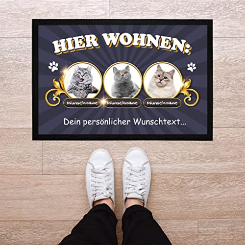 Personalisierte Katzen Fußmatte mit Foto 3 Personalisierte Katzen Fußmatte mit Foto - Image 3