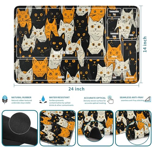 RWUTYTIUL Spielmatte 61x35,6 cm Katzenmotiv 3 RWUTYTIUL Spielmatte 61x35,6 cm Katzenmotiv - Image 3