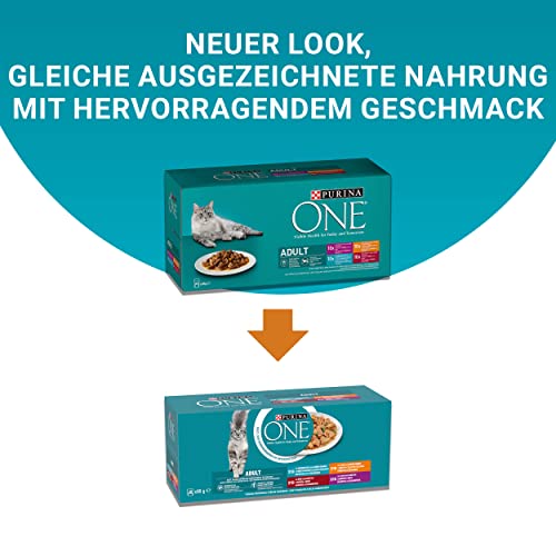 PURINA ONE Adult Katzenfutter, 40x85g Mix 2 PURINA ONE Adult Katzenfutter, 40x85g Mix - Image 2