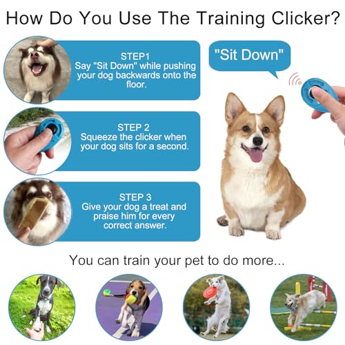 Hunde Clicker mit großem Knopf 4 Stück 3 Hunde Clicker mit großem Knopf 4 Stück - Image 3
