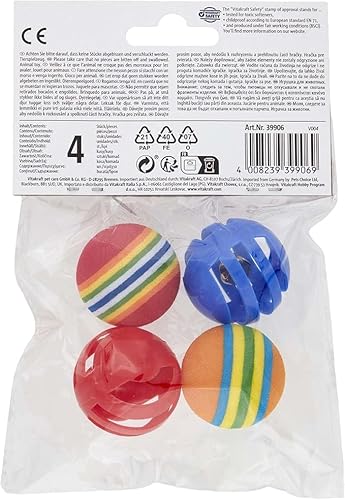 Vitakraft Rasselbälle im Regenbogenfarbpaket 2 Vitakraft Rasselbälle im Regenbogenfarbpaket - Image 2
